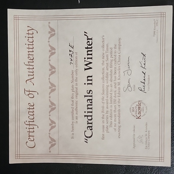 Edwin M Knowles Cardinals in Winter - Picture 6 of 6